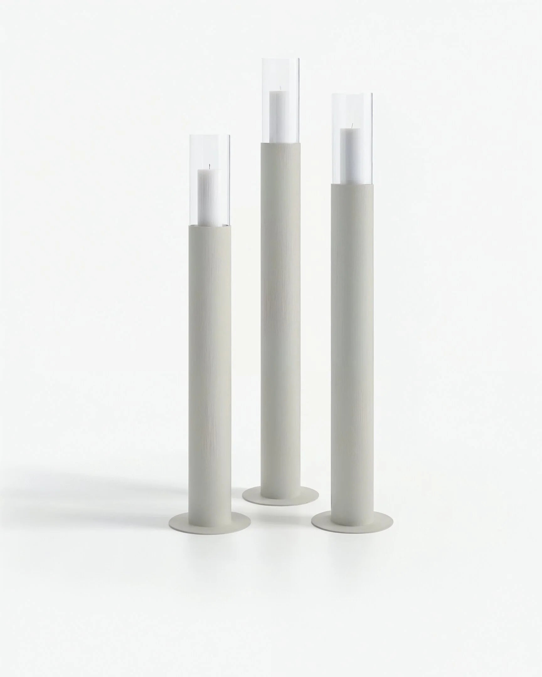 Thomas Floor candleholder - Set - Beige